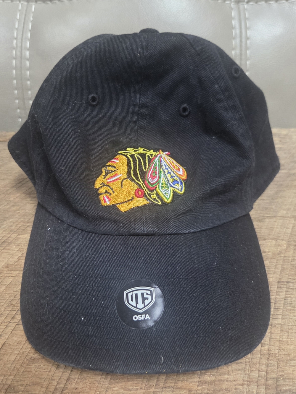 Chicago Blackhawks NHL OTS All-Star Adjustable Strapback Black NWT Bin 1H